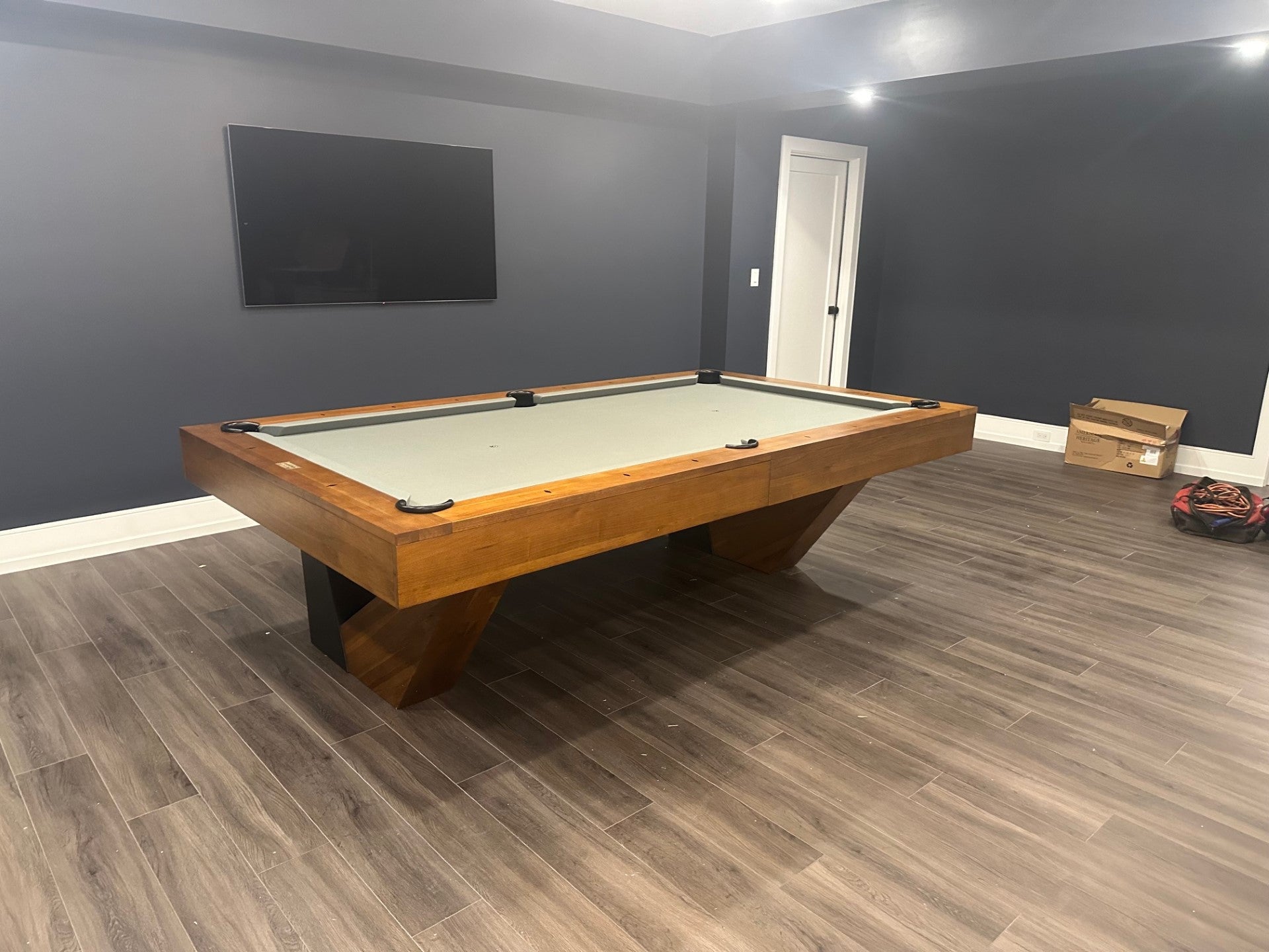 American Heritage Billiards 8' Annex Billiard Table (Brushed Walnut)