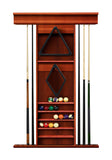 Playcraft Premium Hardwood Billiard Wall Racks