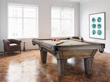 Brunswick Billiards Glenwood 7' Slate Pool Table in Coffee w/ Tapered Legs