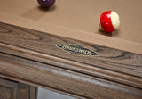 Brunswick Billiards Glenwood 7' Slate Pool Table in Coffee w/ Tapered Legs