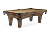 Brunswick Billiards Glenwood 7' Slate Pool Table in Coffee w/ Tapered Legs
