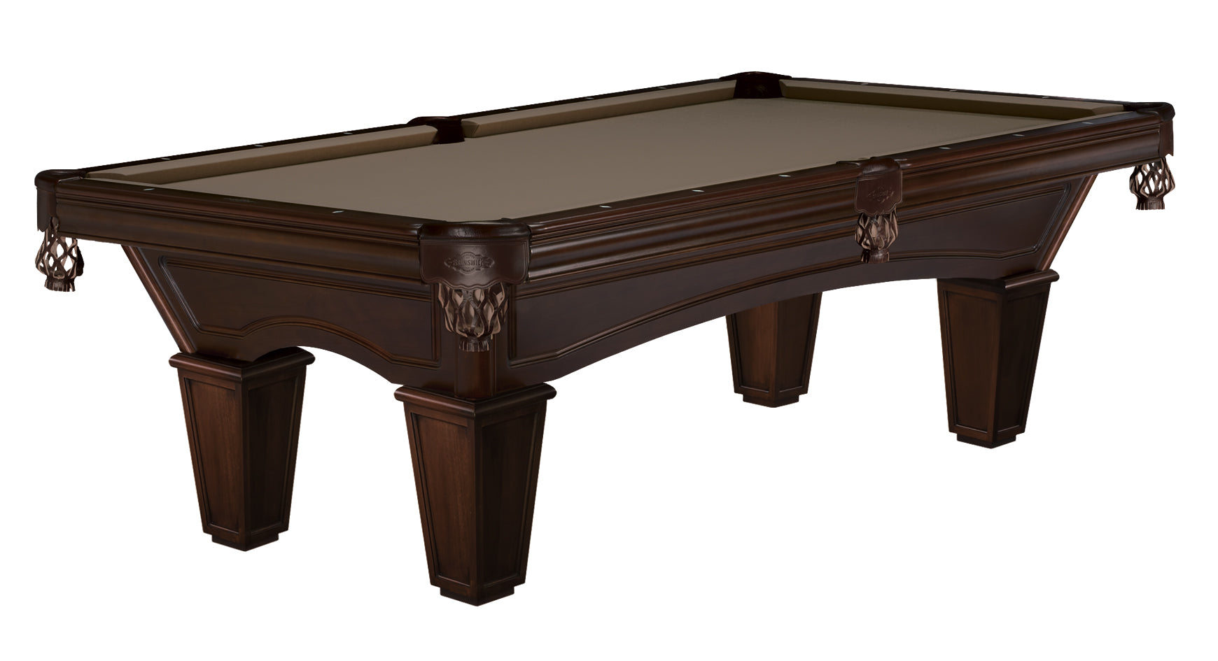 Brunswick Billiards Glenwood 9' Slate Pool Table in Espresso