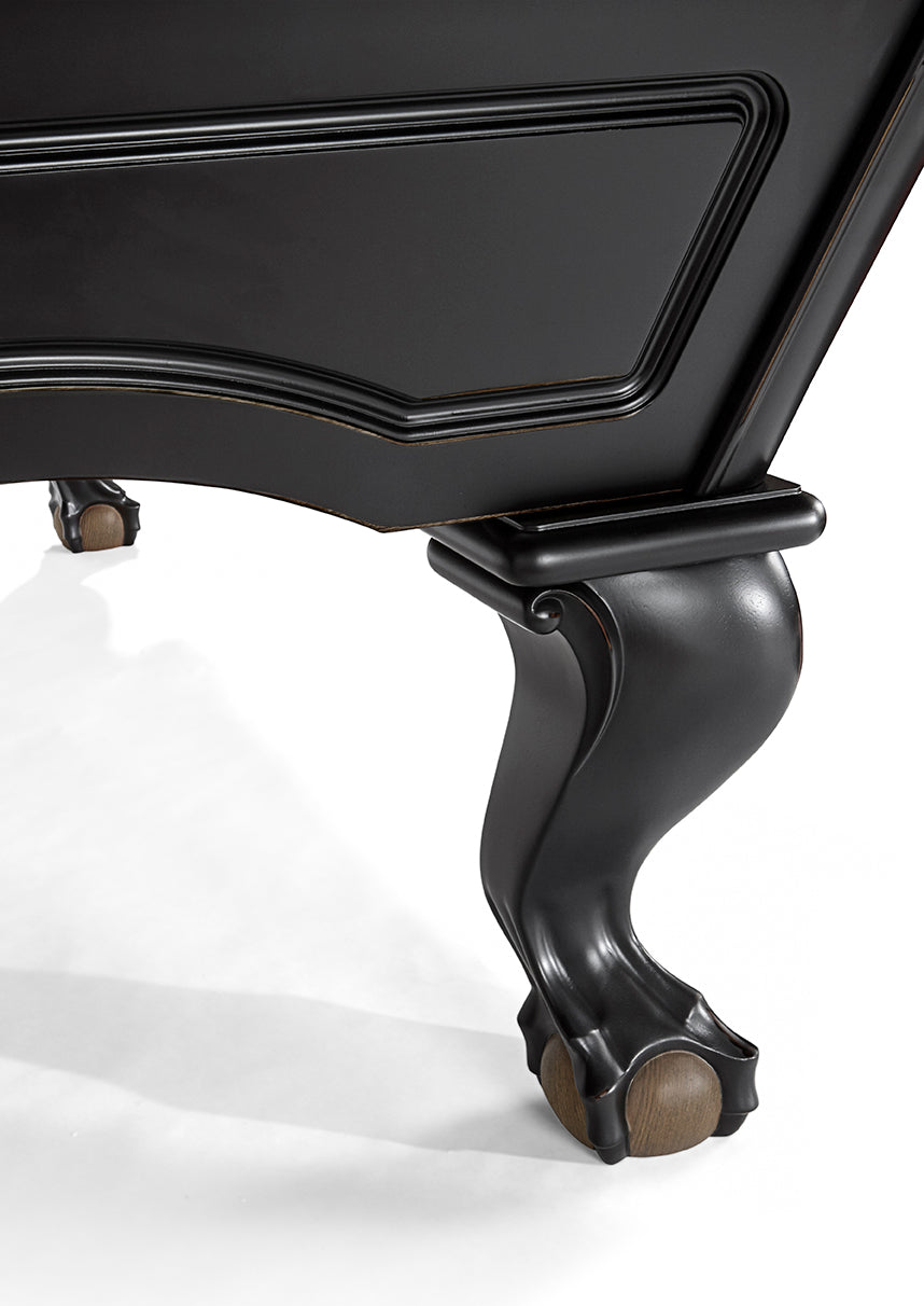Brunswick Billiards Glenwood 8' Slate Pool Table in Matte Black/Coffee w/h Talon Ball & Claw Leg