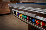 Brunswick Billiards Gold Crown VI 9' Slate Pool Table in Skyline Walnut/Espresso w/ Pockets