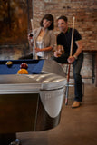 Brunswick Billiards Gold Crown VI 9' Slate Pool Table in Skyline Walnut/Espresso w/ Pockets