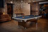 Brunswick Billiards Gold Crown VI 9' Slate Pool Table in Skyline Walnut/Espresso w/ Pockets