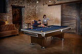 Brunswick Billiards Gold Crown VI 9' Slate Pool Table in Skyline Walnut/Espresso w/ Pockets