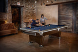 Brunswick Billiards Gold Crown VI 9' Slate Pool Table in Skyline Walnut/Espresso w/ Pockets