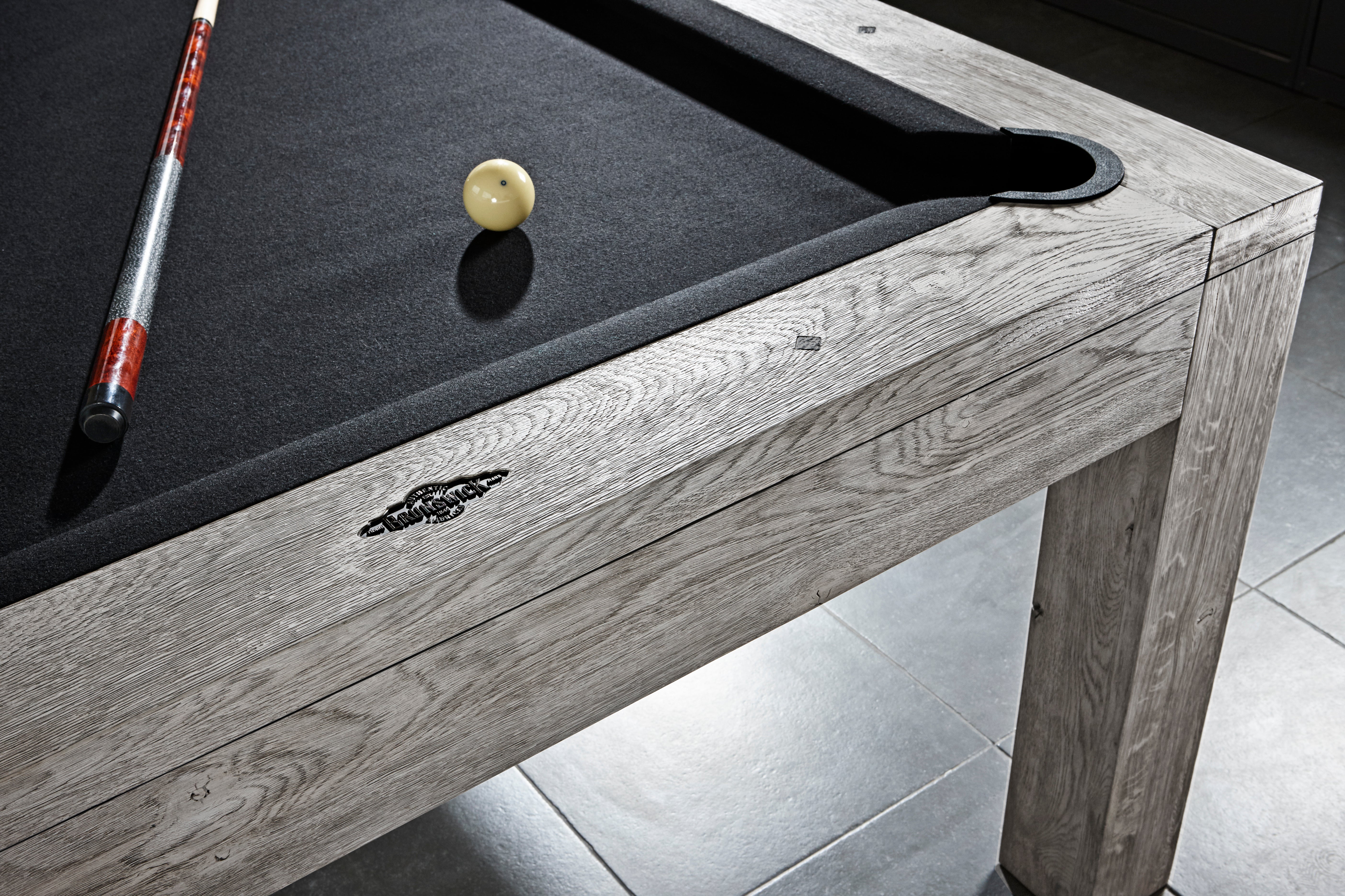 Brunswick Billiards Sanibel 7' Slate Pool Table in Rustic Grey