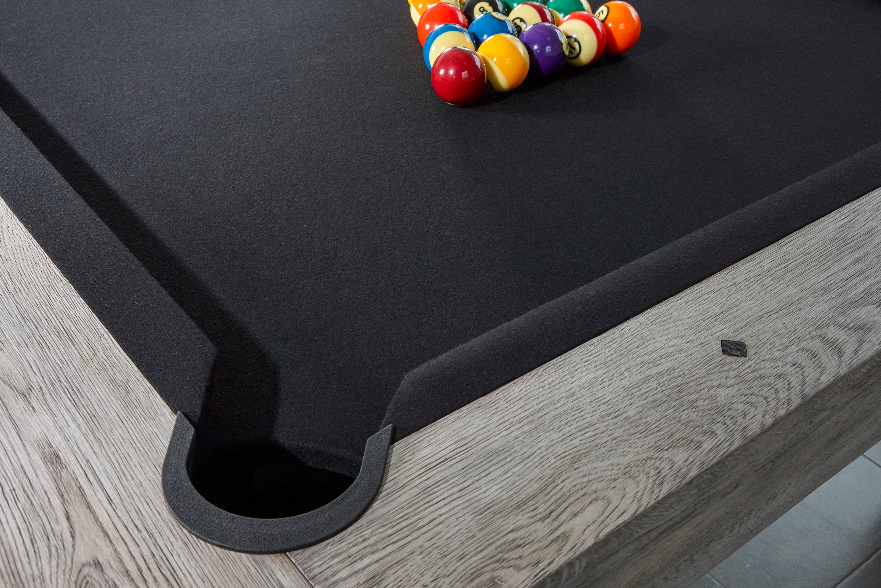 Brunswick Billiards Sanibel 7' Slate Pool Table in Rustic Grey