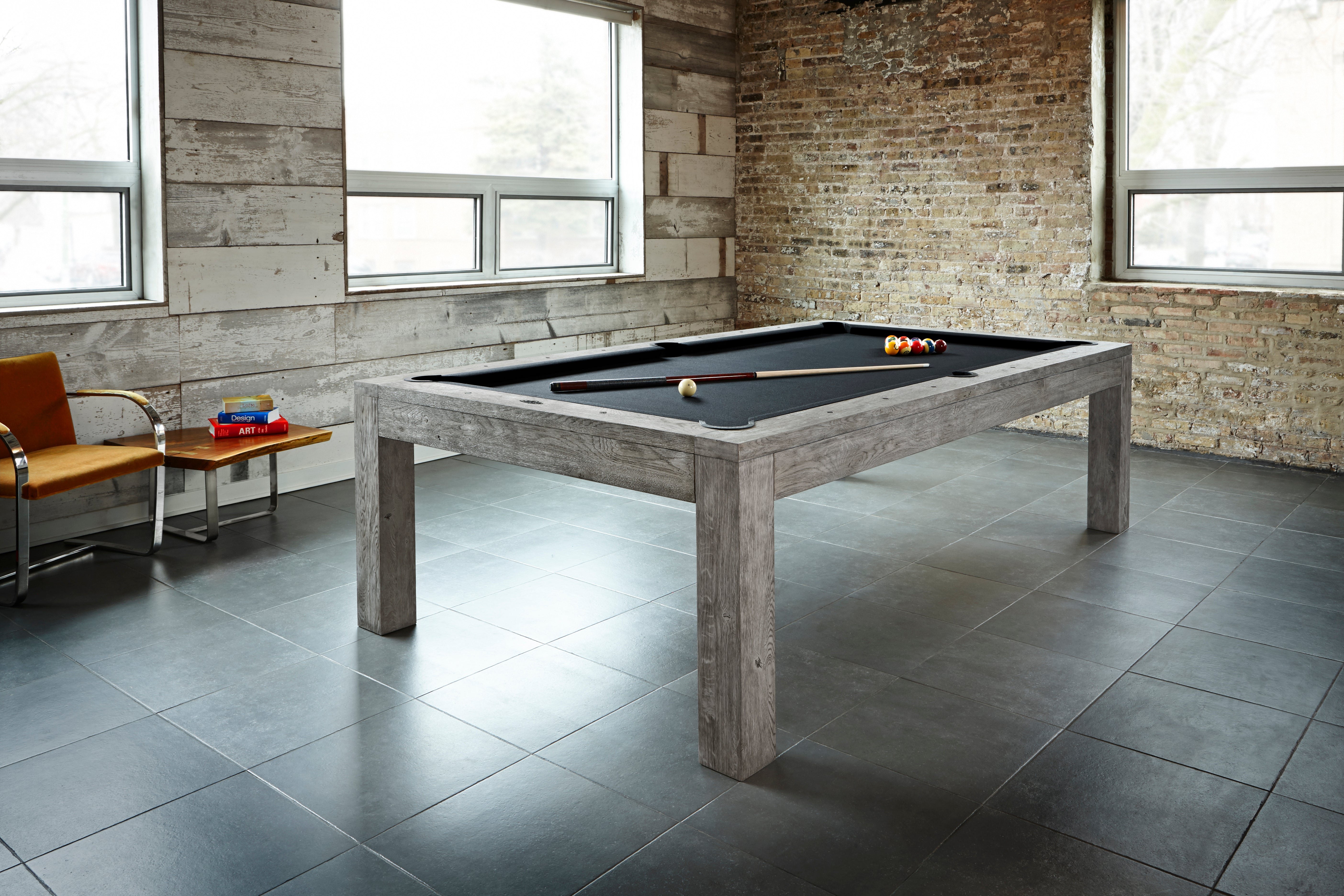Brunswick Billiards Sanibel 7' Slate Pool Table in Rustic Grey