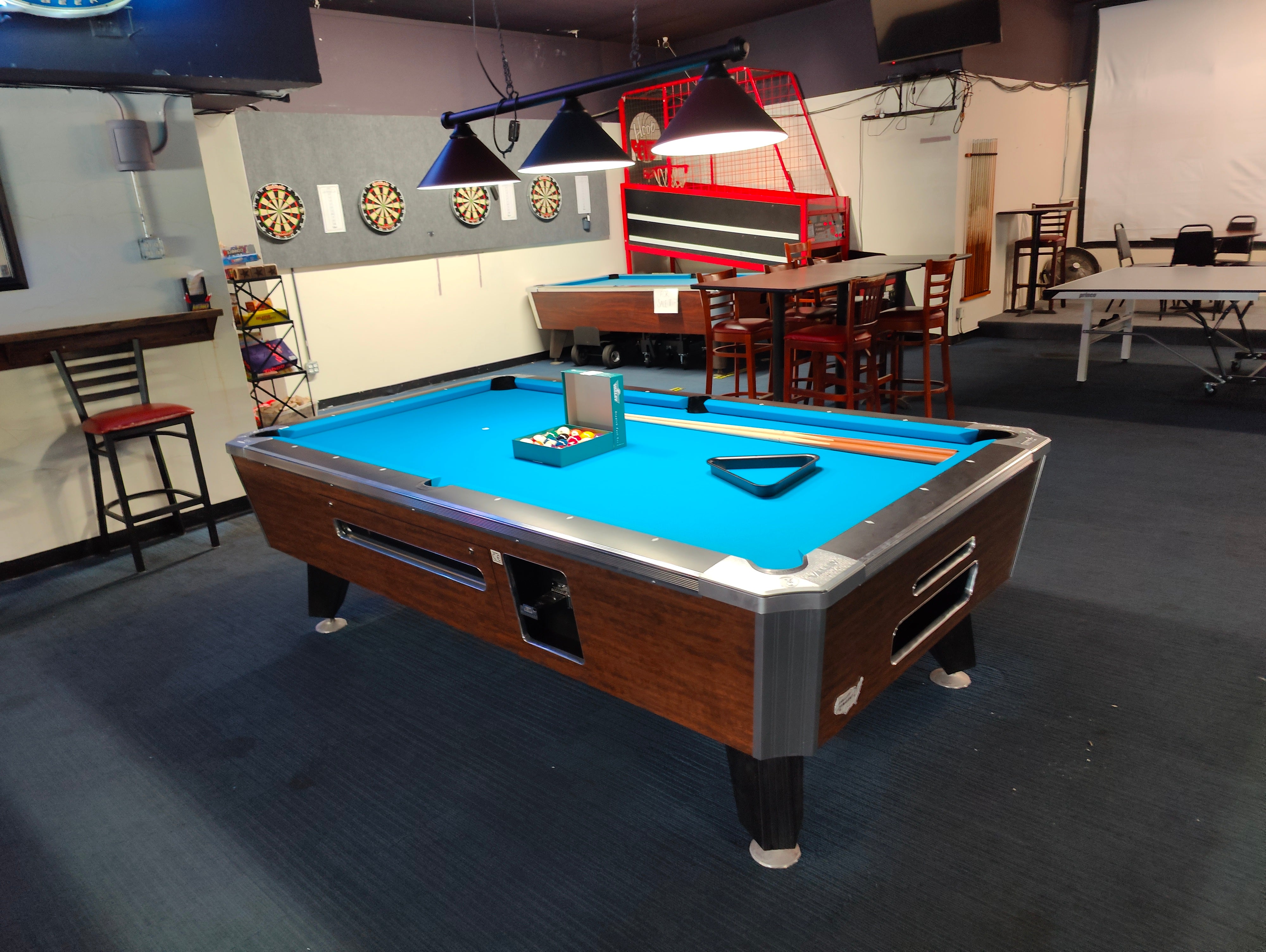 Valley Panther ZD 12 Black Frost Coin Operated Pool Table