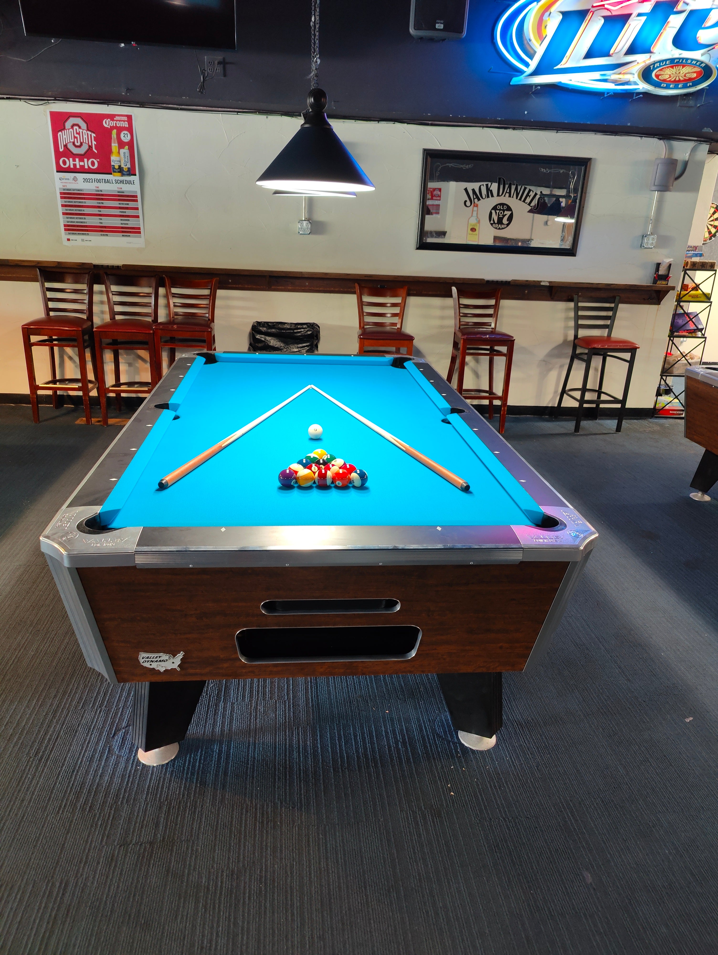Valley Panther ZD 12 Black Frost Coin Operated Pool Table