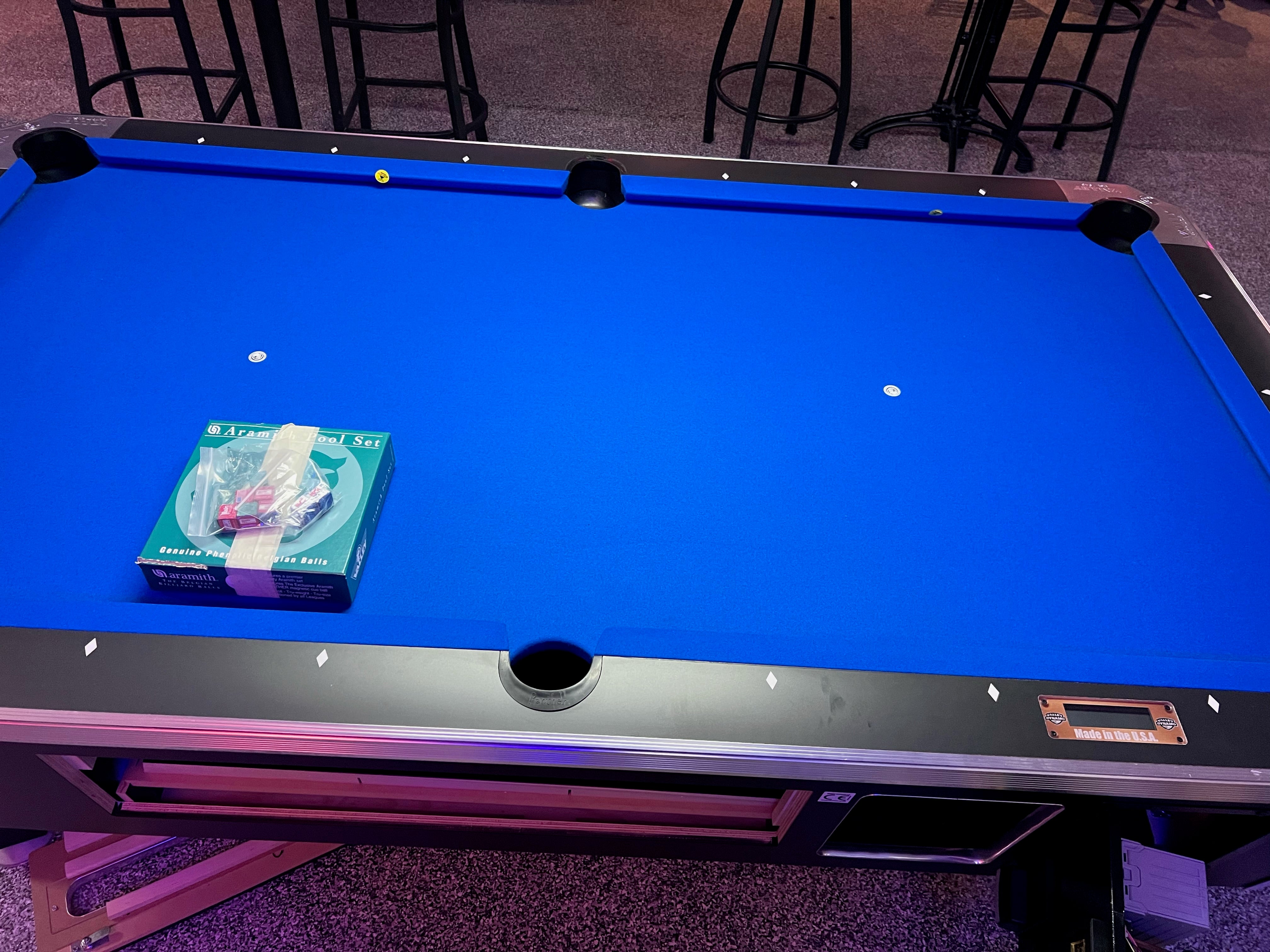 Valley Panther ZD 12X LED Coin Operated Pool Table