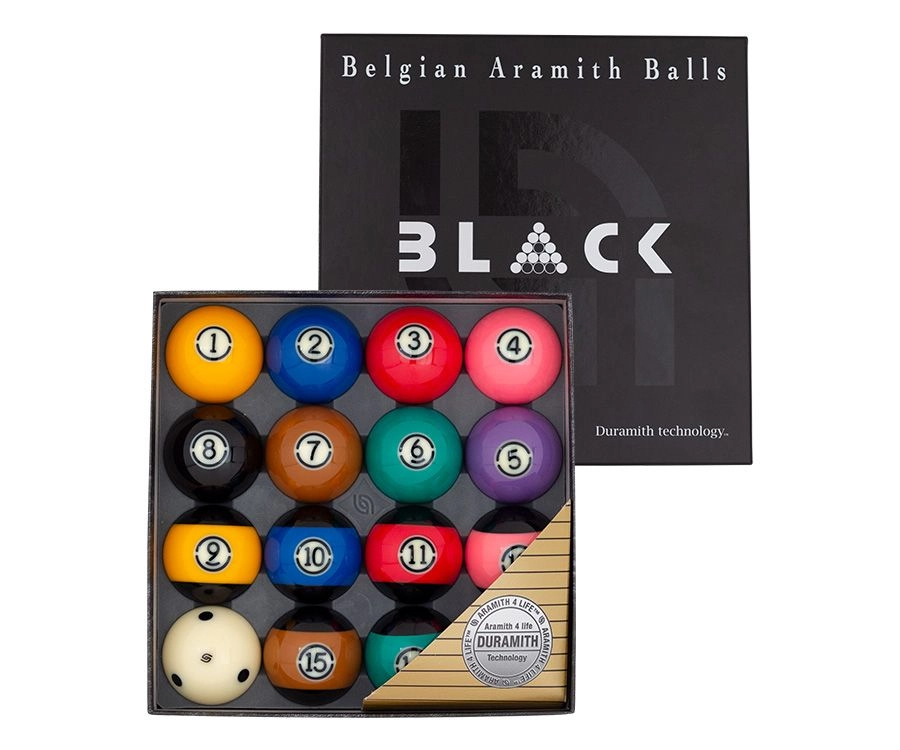 Aramith Tournament "BLACK" Pool Ball Set