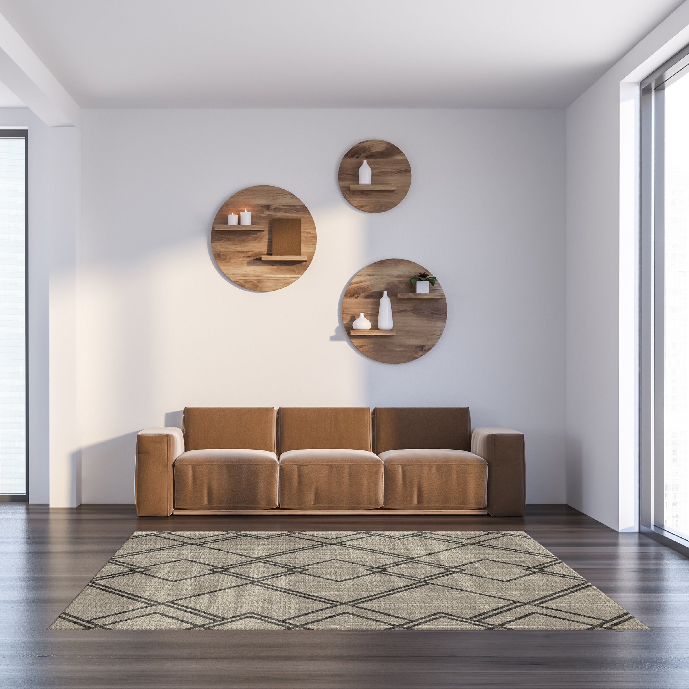Diamond Geometric Rug
