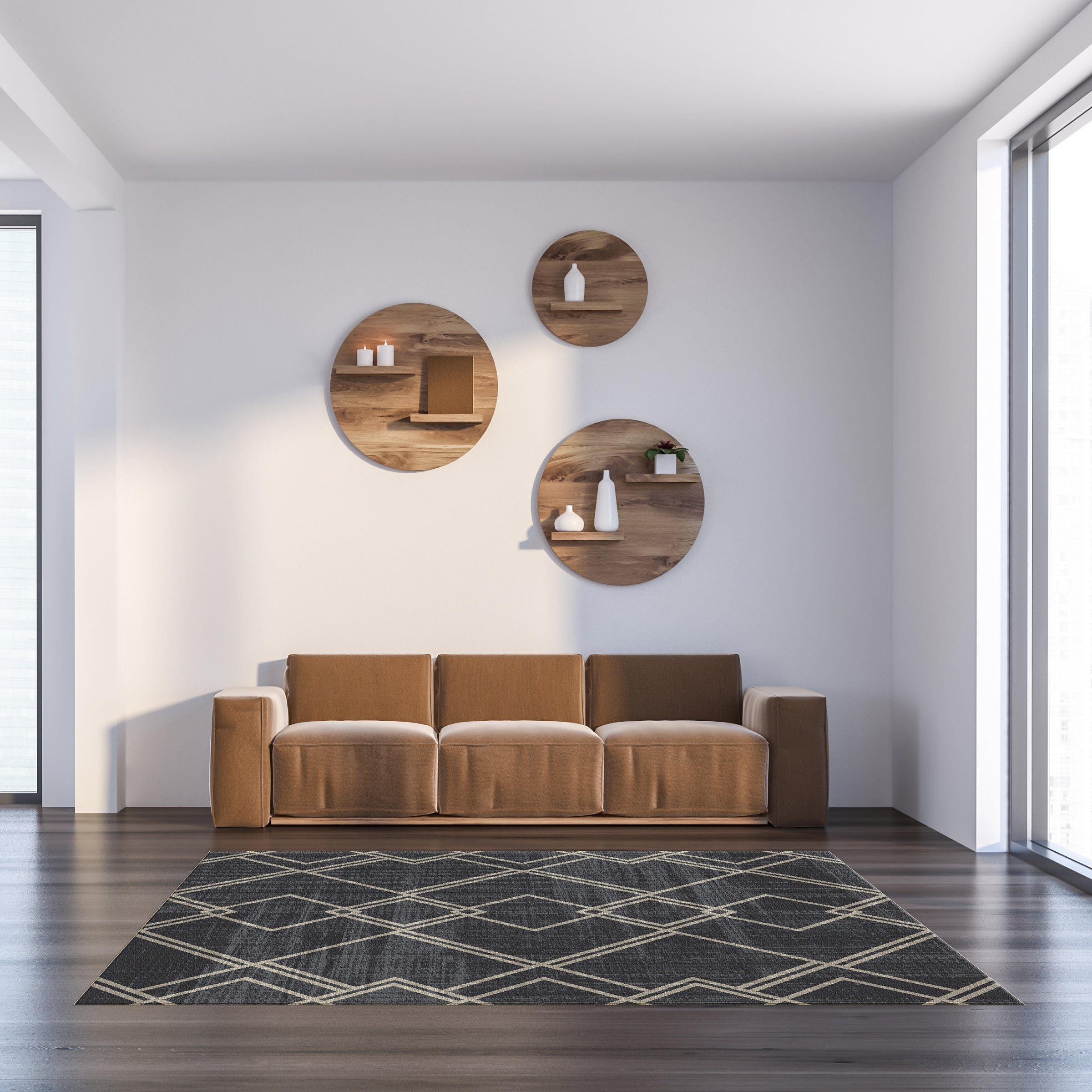 Diamond Geometric Rug