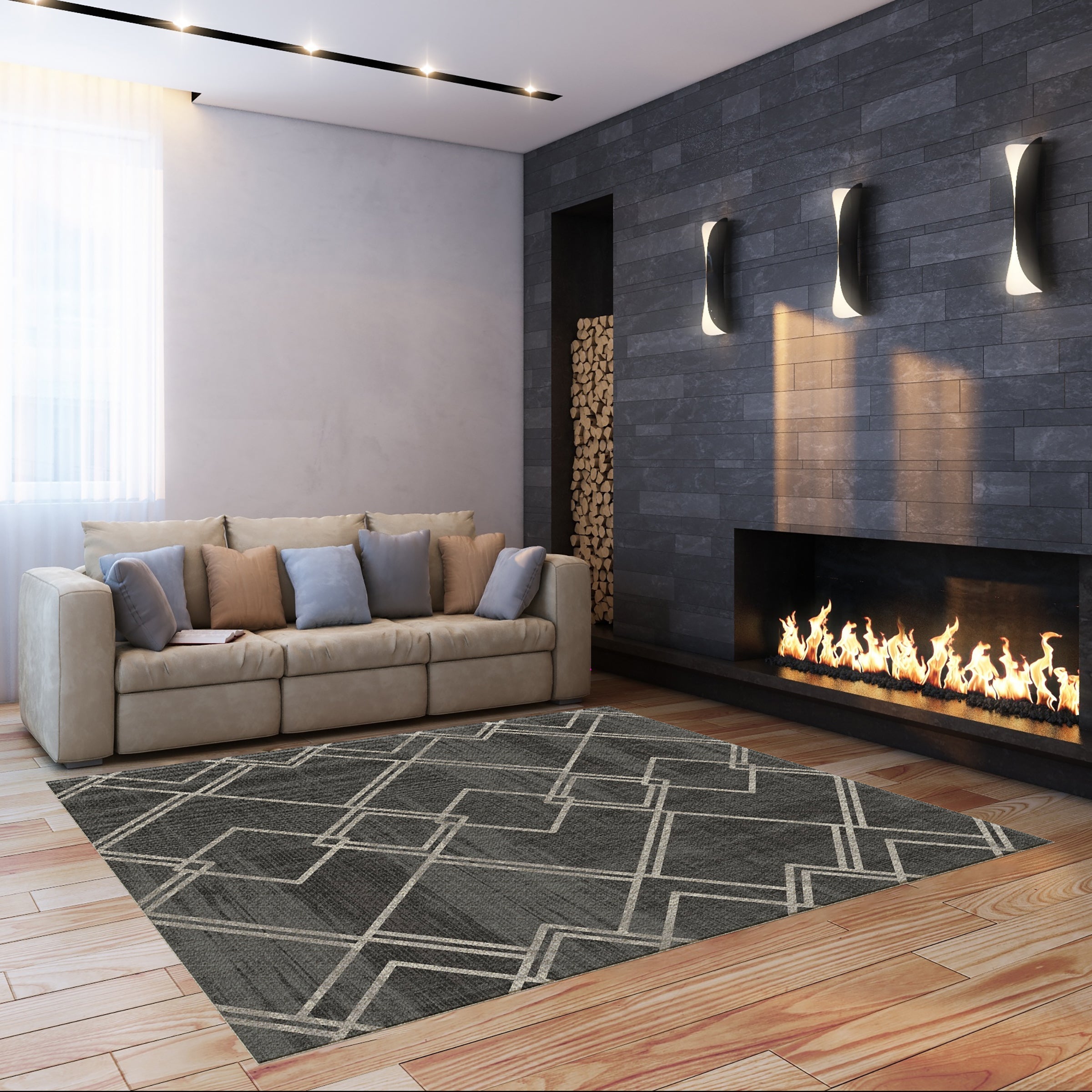Diamond Geometric Rug