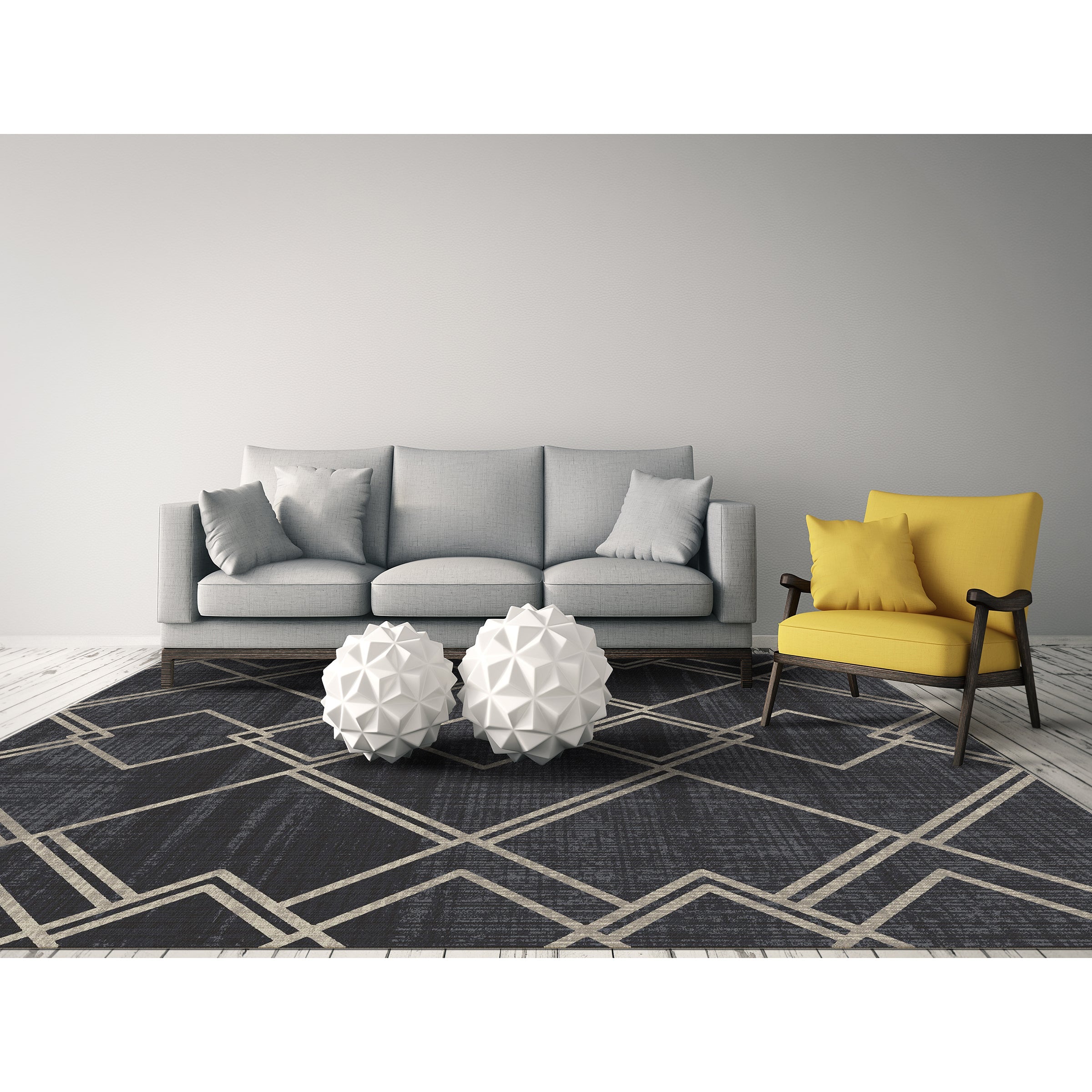Diamond Geometric Rug