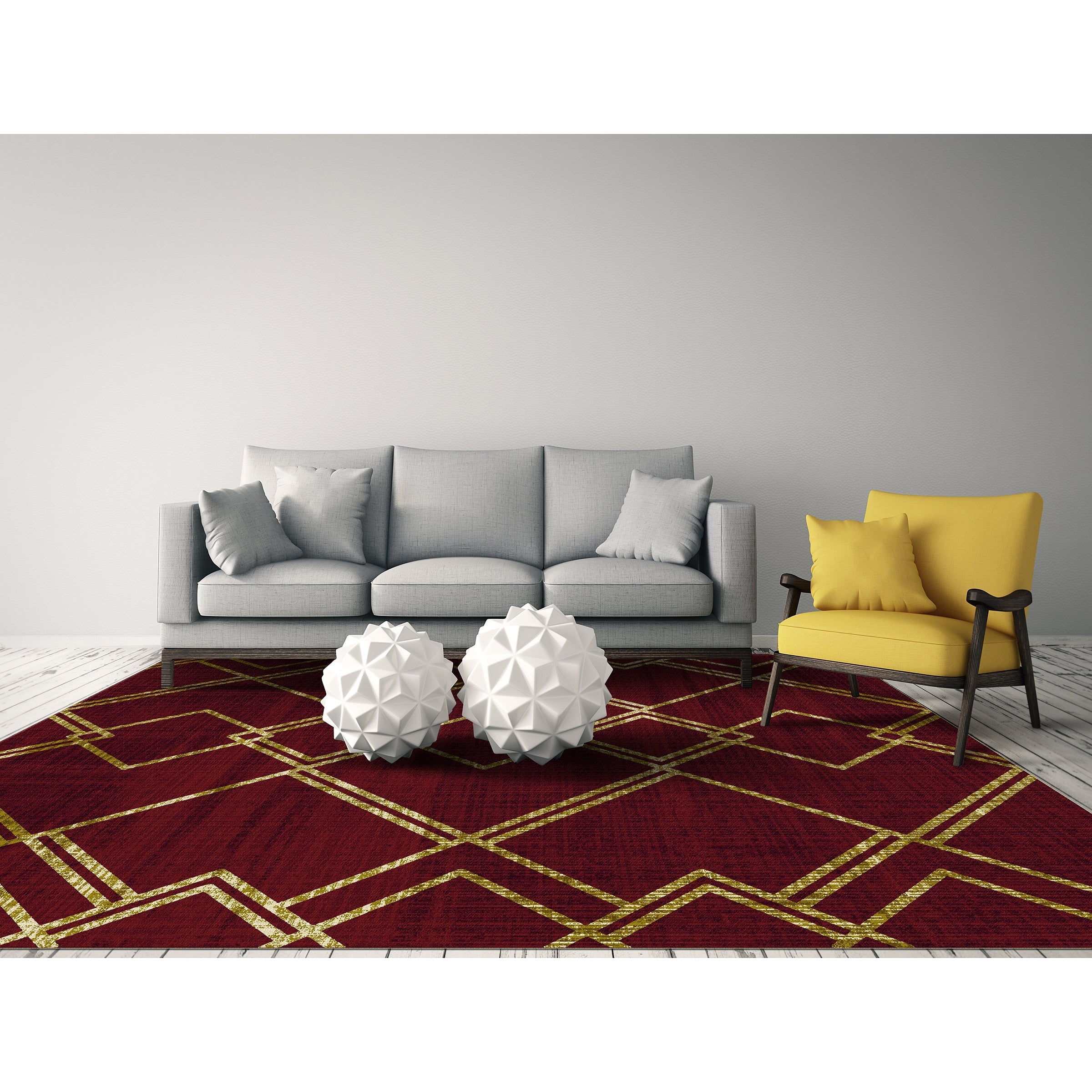 Diamond Geometric Rug