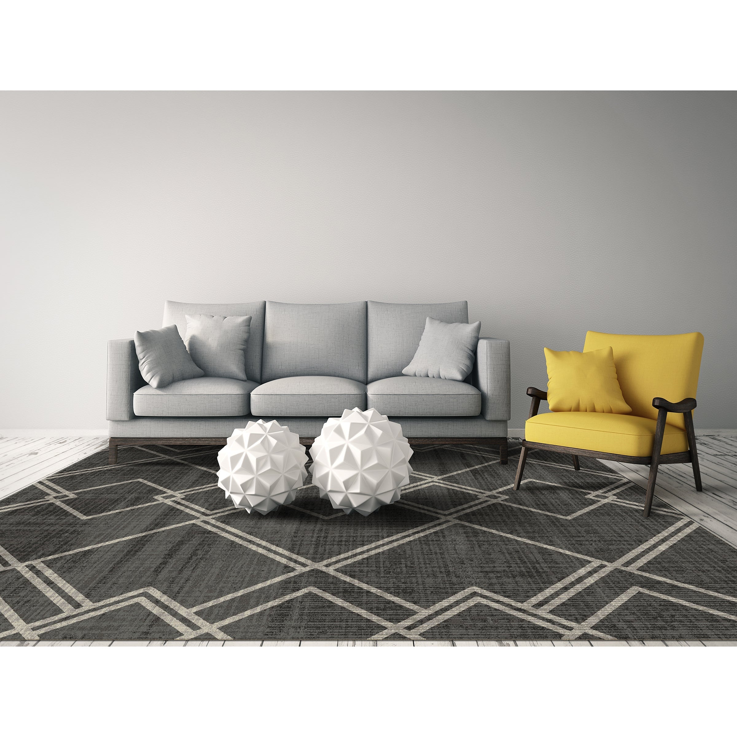 Diamond Geometric Rug