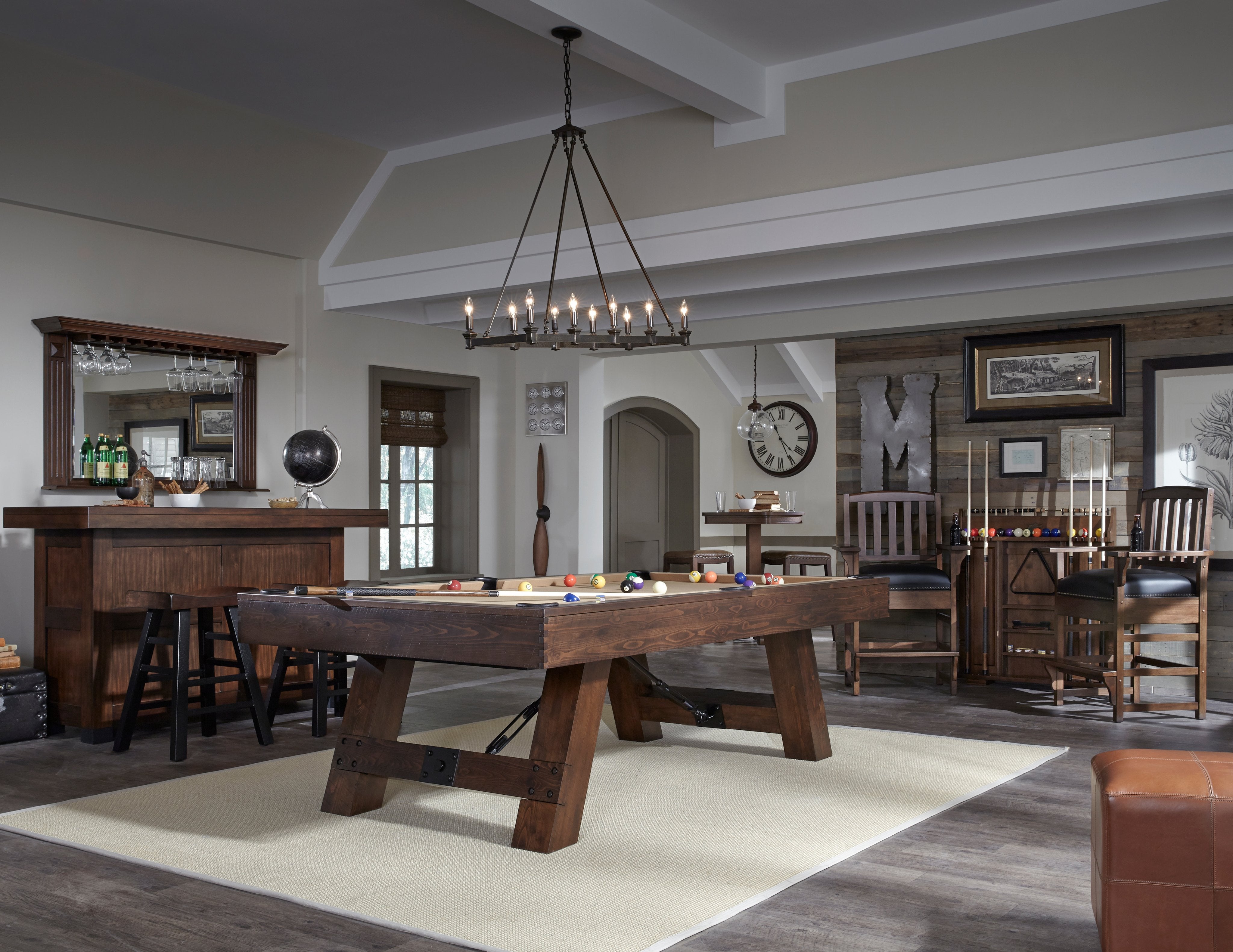 American Heritage Savannah 8' Slate Pool Table in Sable