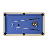 Hathaway Newport 7-ft Pool Table Combo Set w/ Benches in Rustic Grey