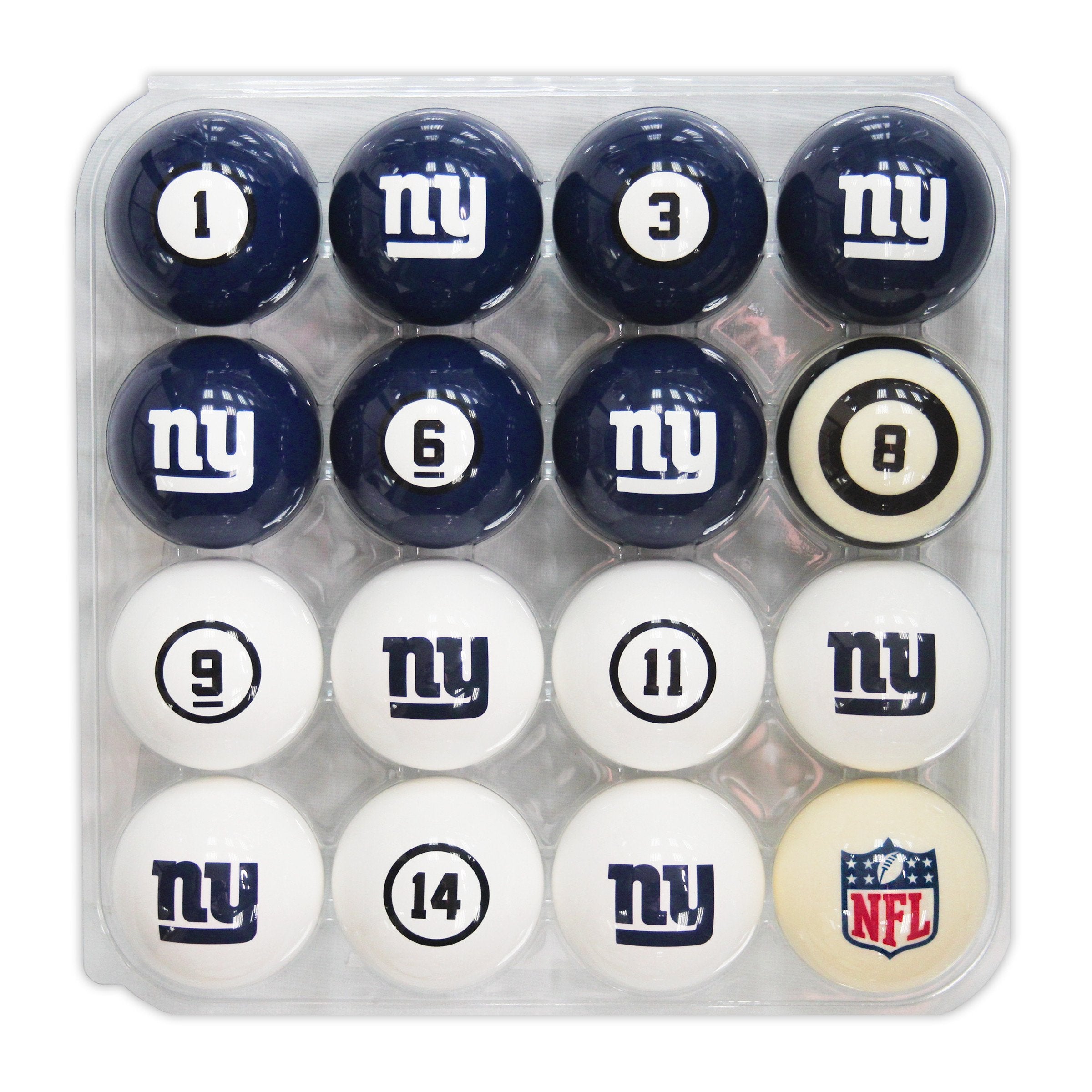 Imperial New York Giants Billiard Balls With Numbers