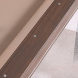 Playcraft Barcelona 8' Slate Pool Table in Walnut Gray on Silver