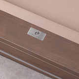 Playcraft Barcelona 8' Slate Pool Table in Walnut Gray on Silver