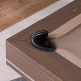 Playcraft Barcelona 8' Slate Pool Table in Walnut Gray on Silver