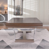 Playcraft Barcelona 8' Slate Pool Table in Walnut Gray on Silver