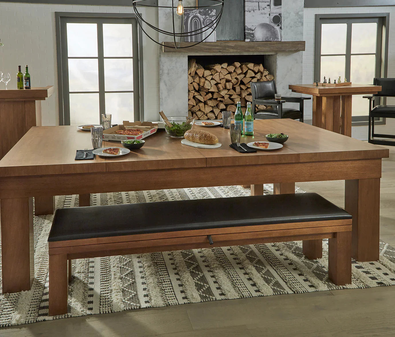 American Heritage Billiards Alta 8' Dining Top in Brushed Walnut