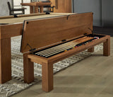 American Heritage Alta Multi-Functional Storage Bench in Brushed Walnut