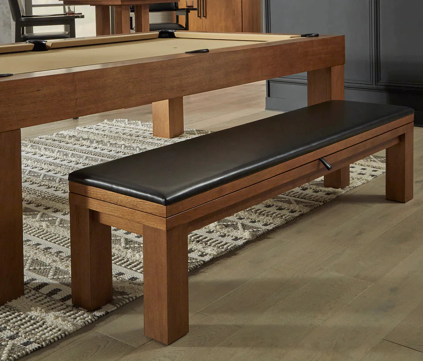 American Heritage Alta Multi-Functional Storage Bench in Brushed Walnut