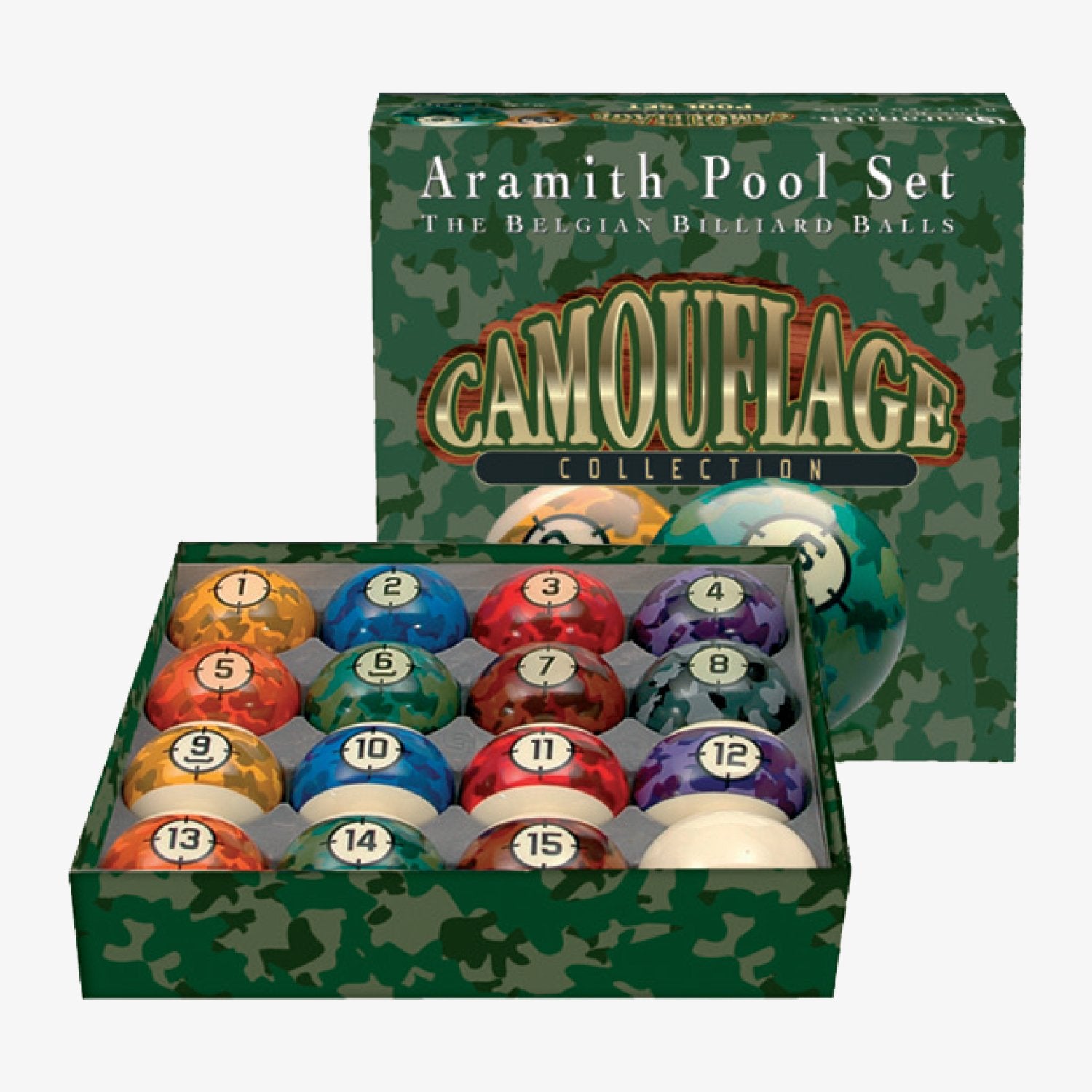 Aramith Camouflage Collection Billiard Ball Set