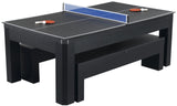 Hathaway Park Avenue 7' Pool Table Set With Benches & Top