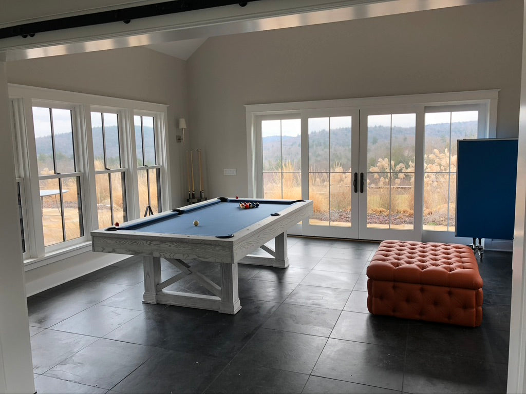 White Pool Table
