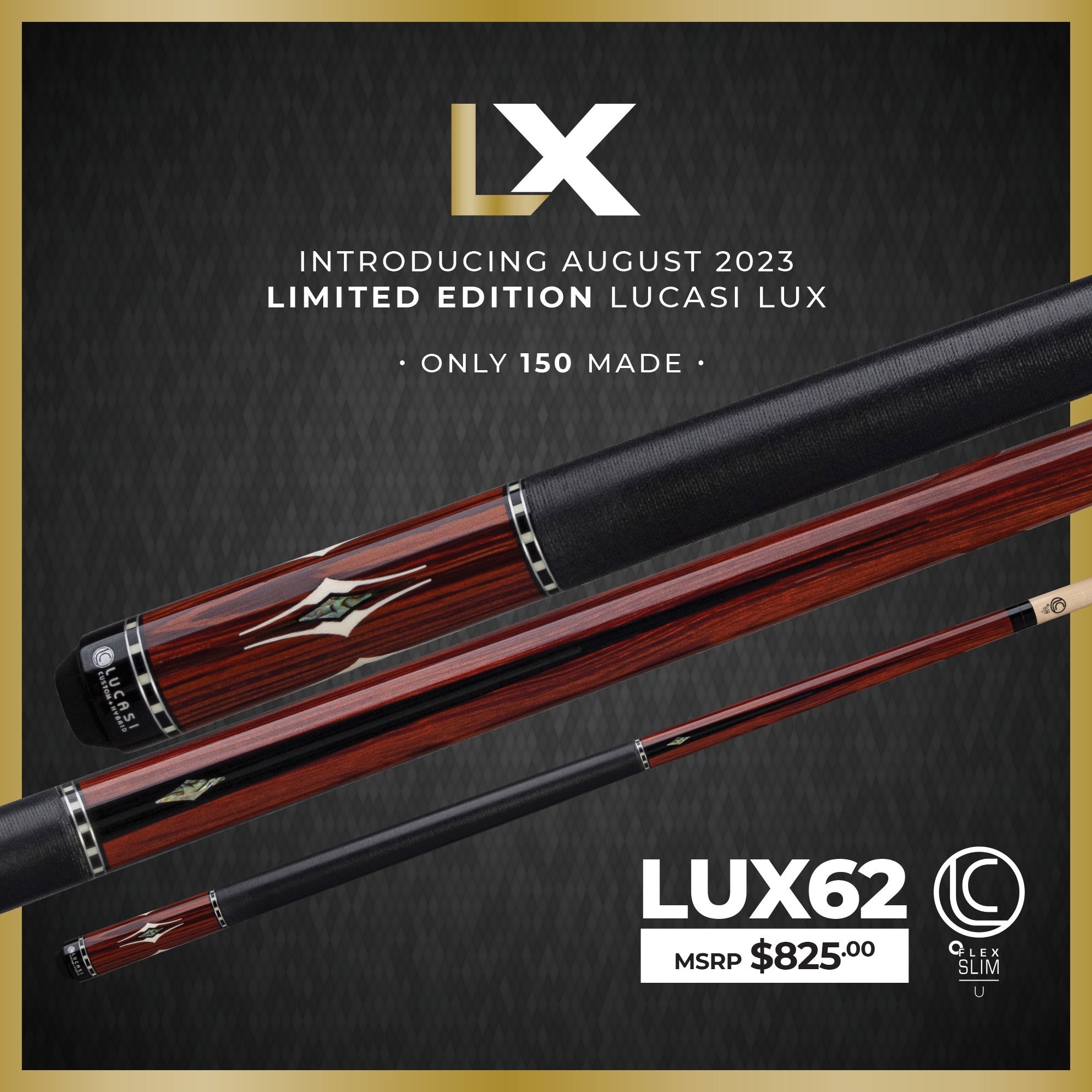 Lucasi Lux® LUX62 Pool Cue