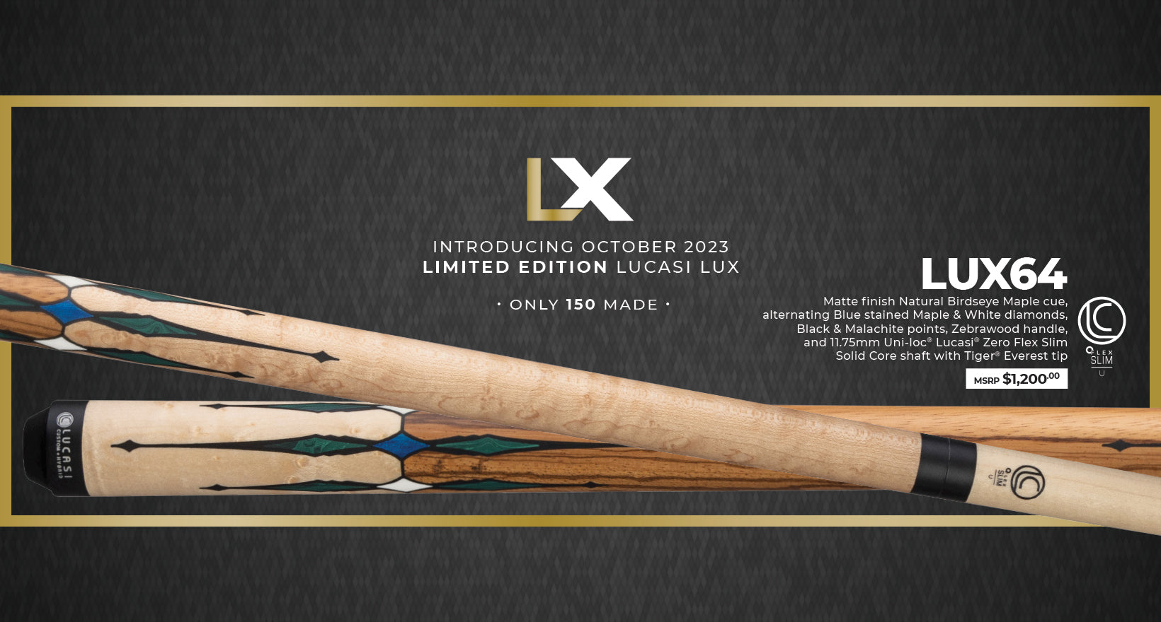 Lucasi Lux® LUX64 Pool Cue