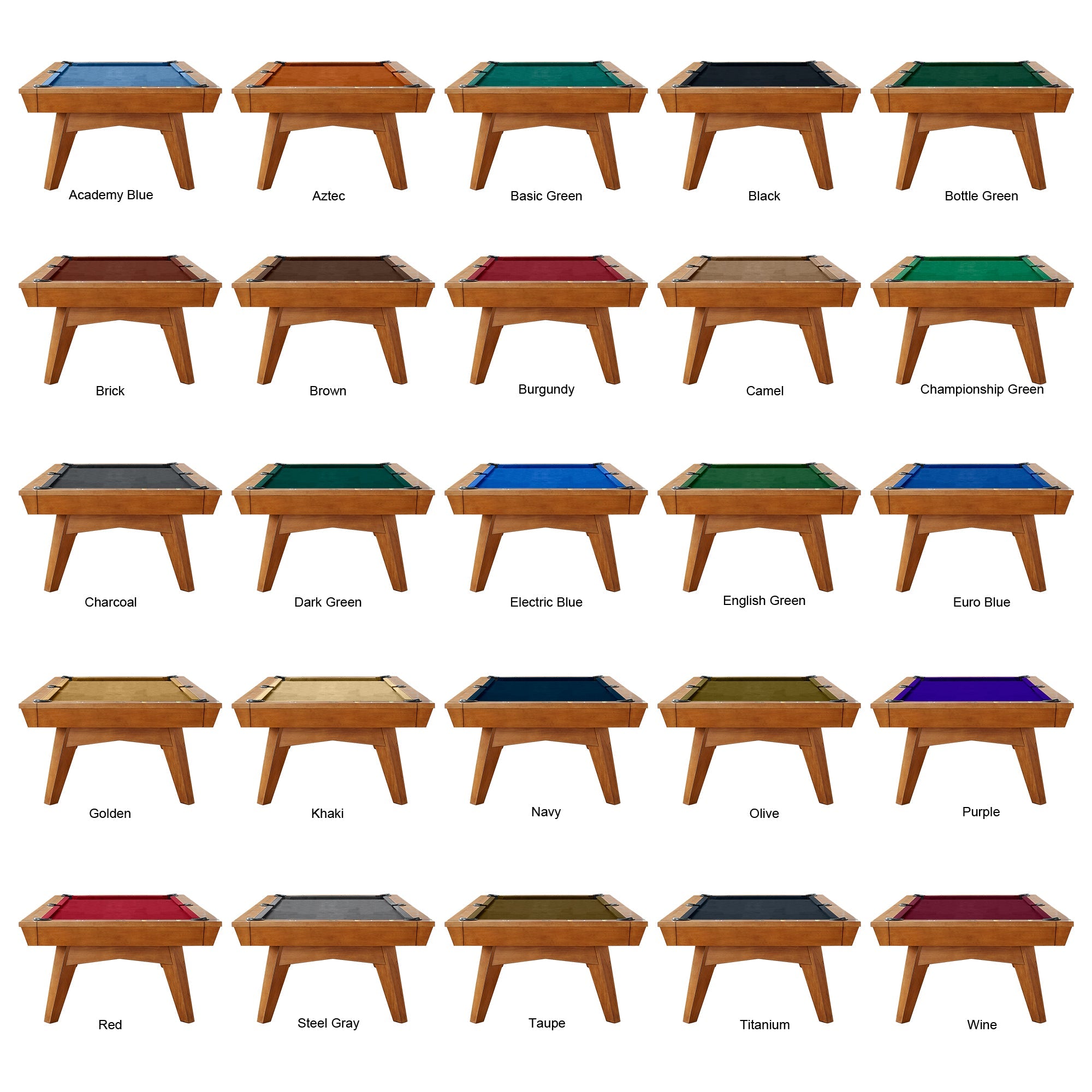 Playcraft Copenhagen 8' Slate Pool Table