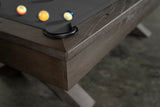 Nixon CrissyCross 8' Slate Pool Table in Charcoal Finish w/ Dining Top Option