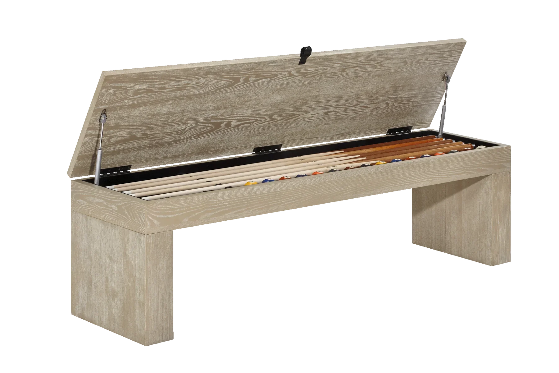 American Heritage Billiards Vancouver 8' Slate Pool Table In Natural and Black Ash