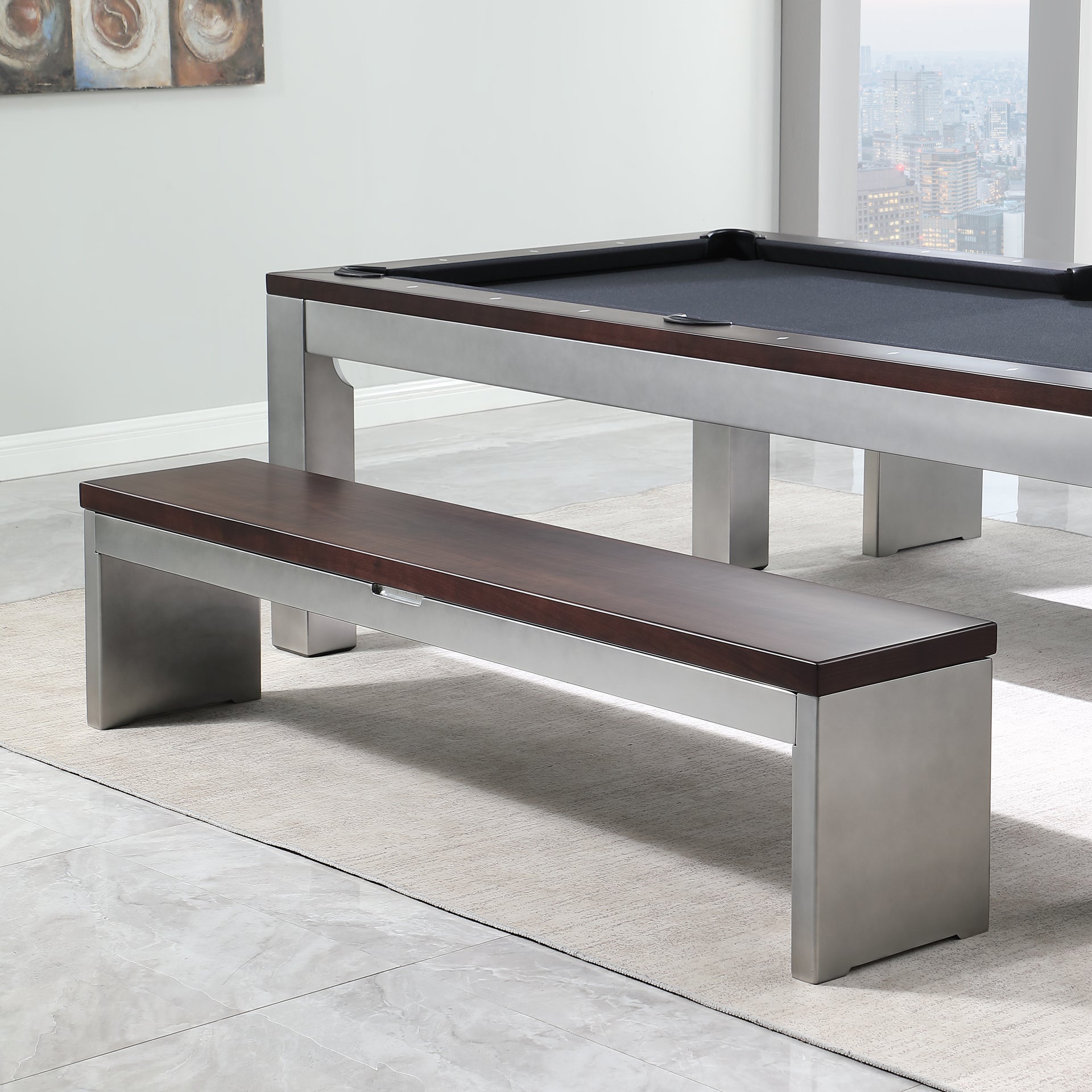 Playcraft Genoa 7' Slate Pool Table with Dining Top