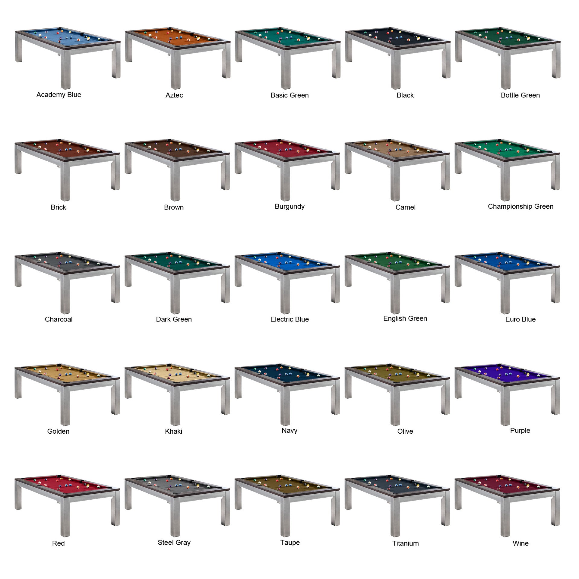 Playcraft Genoa 7' Slate Pool Table with Dining Top