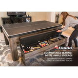 Atomic Hampton 7' 3-in-1 Dining Table with Billiards and Table Tennis