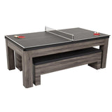 Atomic Hampton 7' 3-in-1 Dining Table with Billiards and Table Tennis