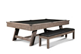 Nixon Hunter 7' Slate Pool Table in Antique Finish w/ Dining Top Option