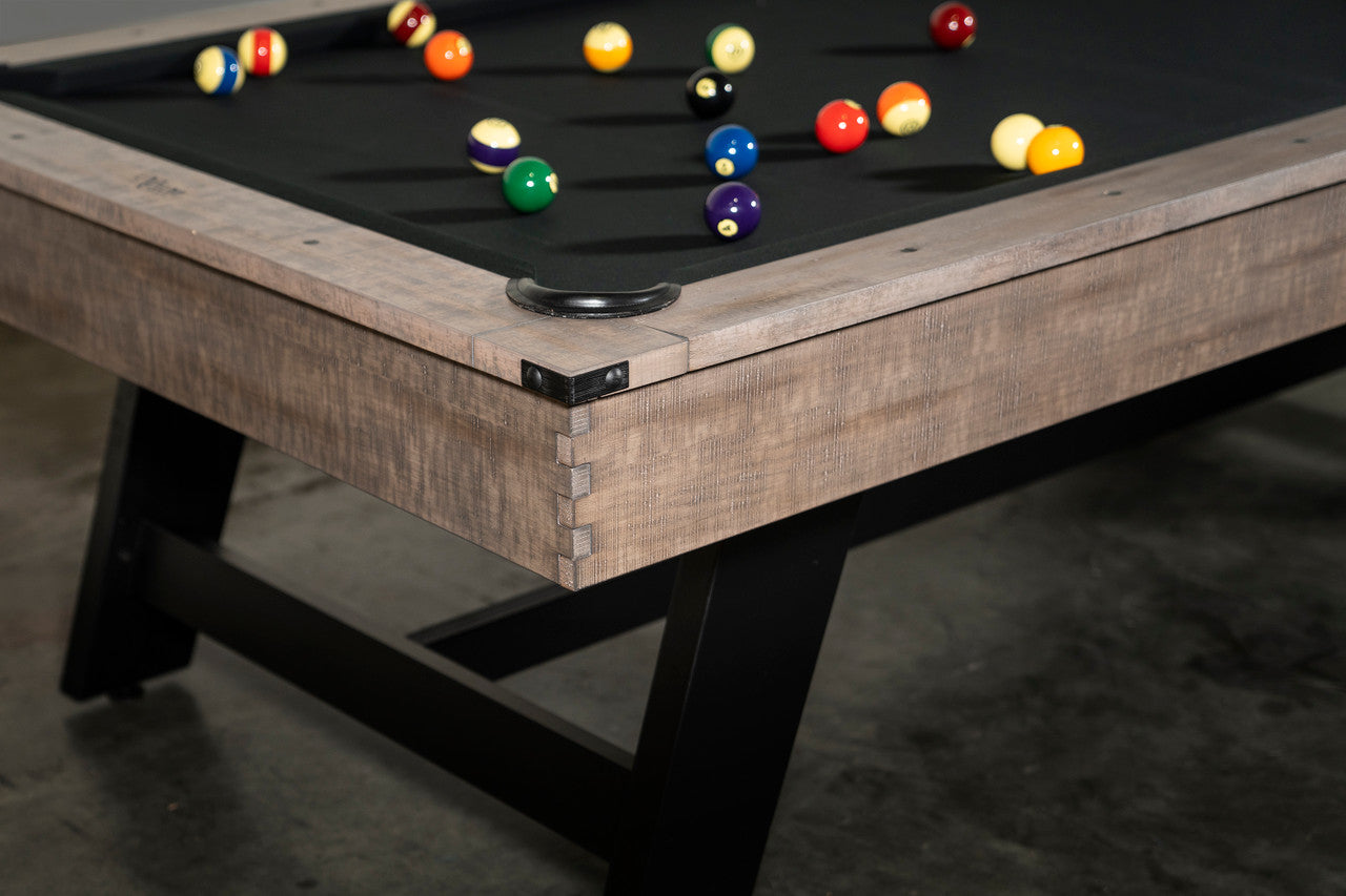 Nixon Hunter 8' Slate Pool Table in Antique Finish w/ Dining Top Option