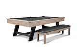 Nixon Hunter 7' Slate Pool Table in Antique Finish w/ Dining Top Option